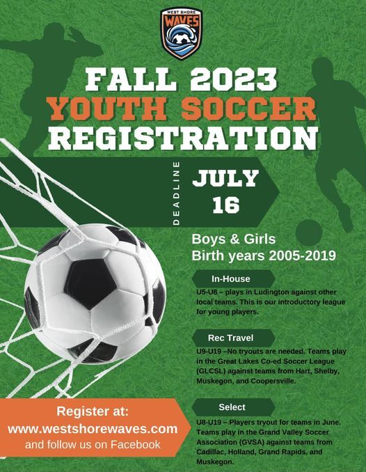 Fall 2023 Youth Soccer (July 16)