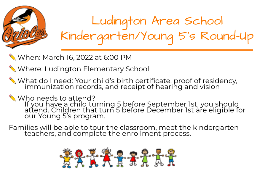 Y5/Kindergarten Round Up
